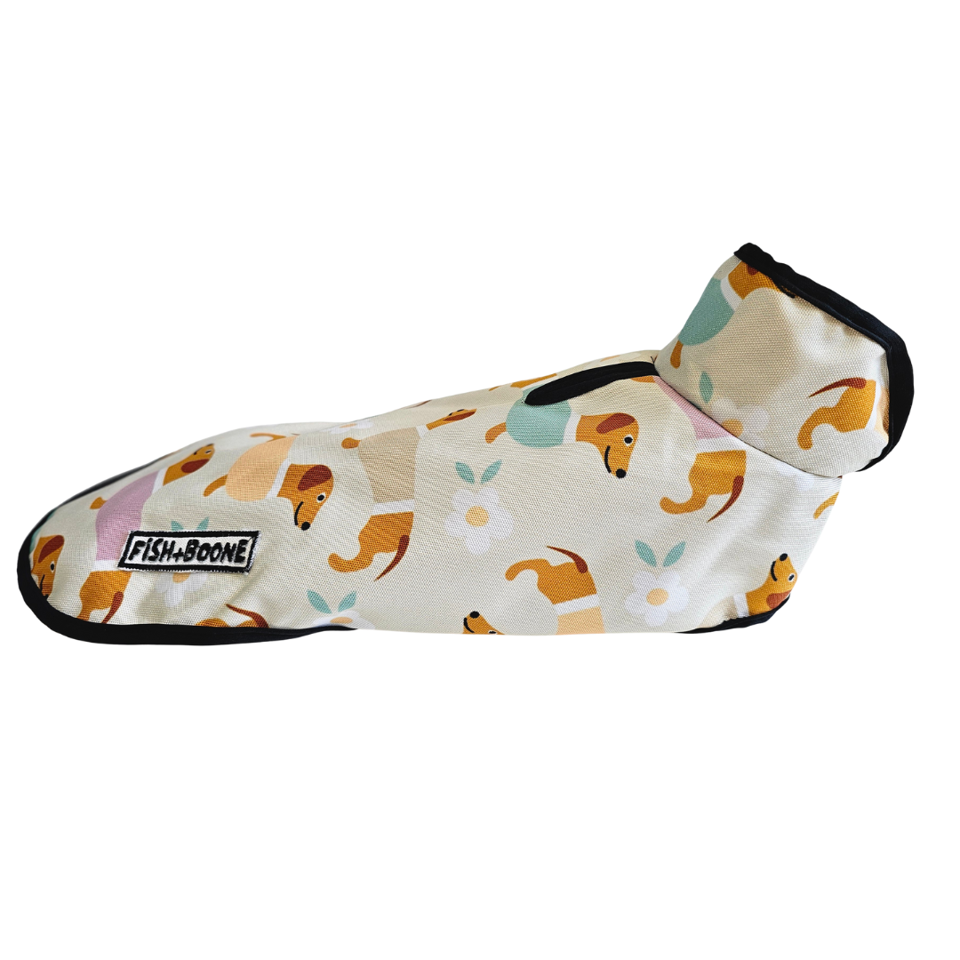 Dachshunds & Daisies Dog Coat