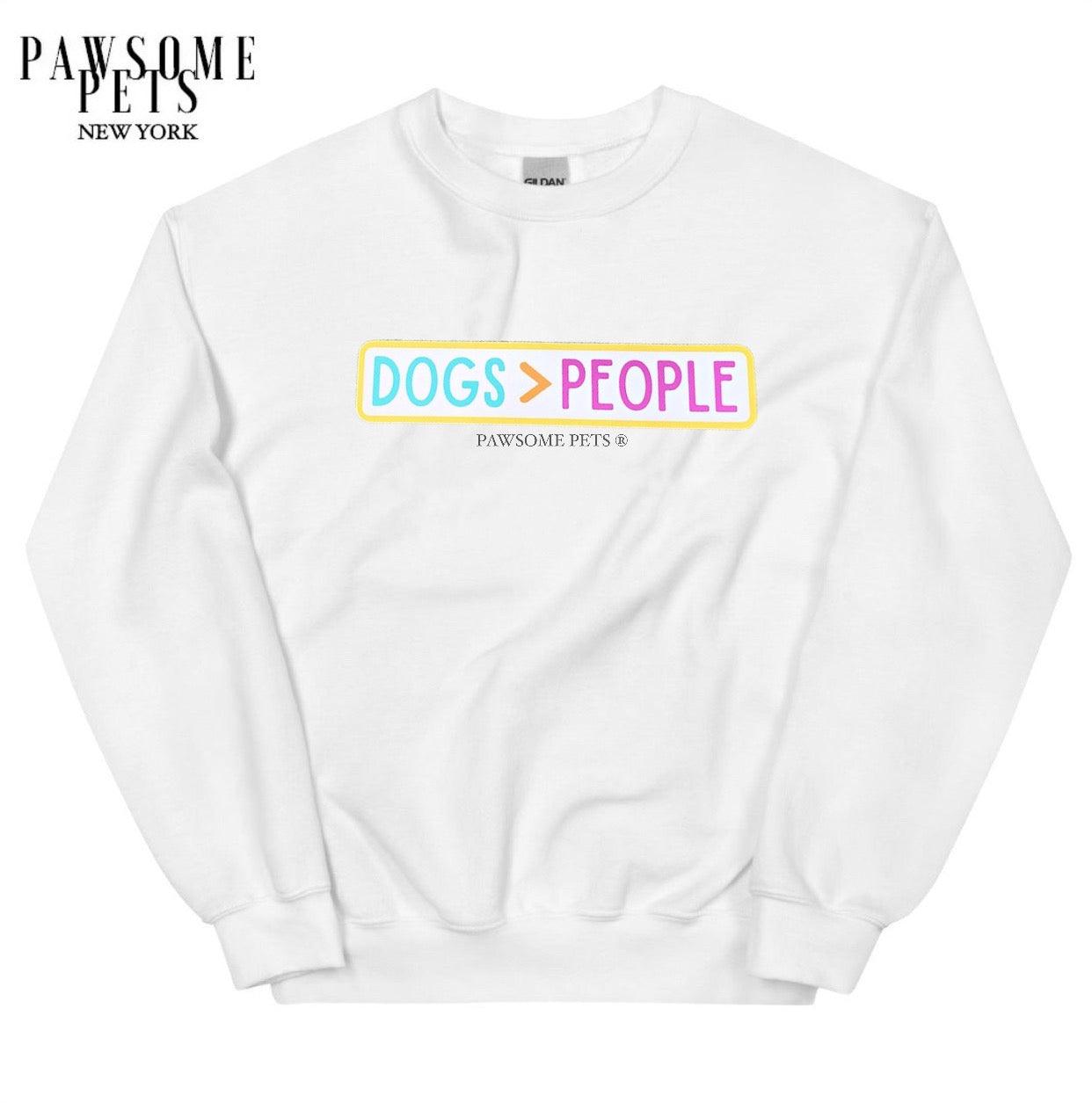 Eco Friendly Sweatshirt with Dog &gt; People Graphic Unisex Classic Fit-0