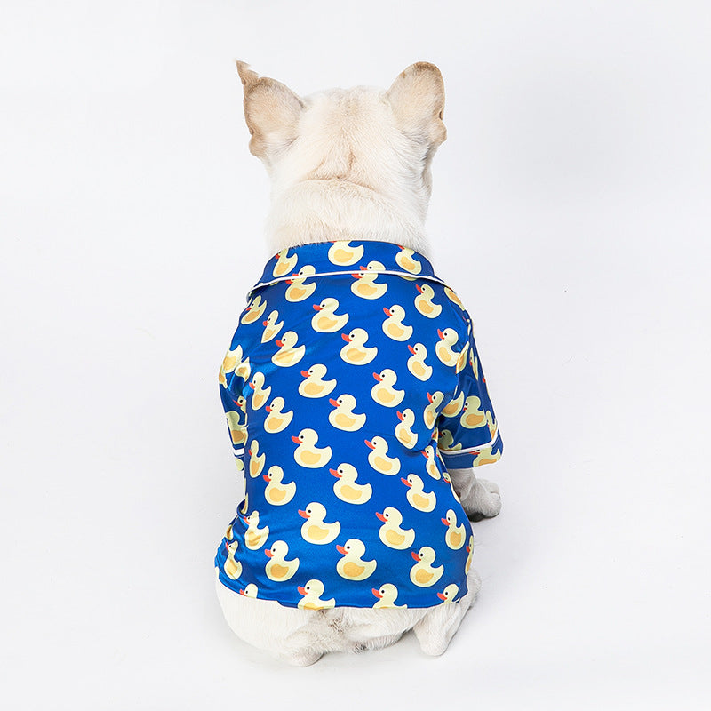 Pet Silk Duck Pajamas