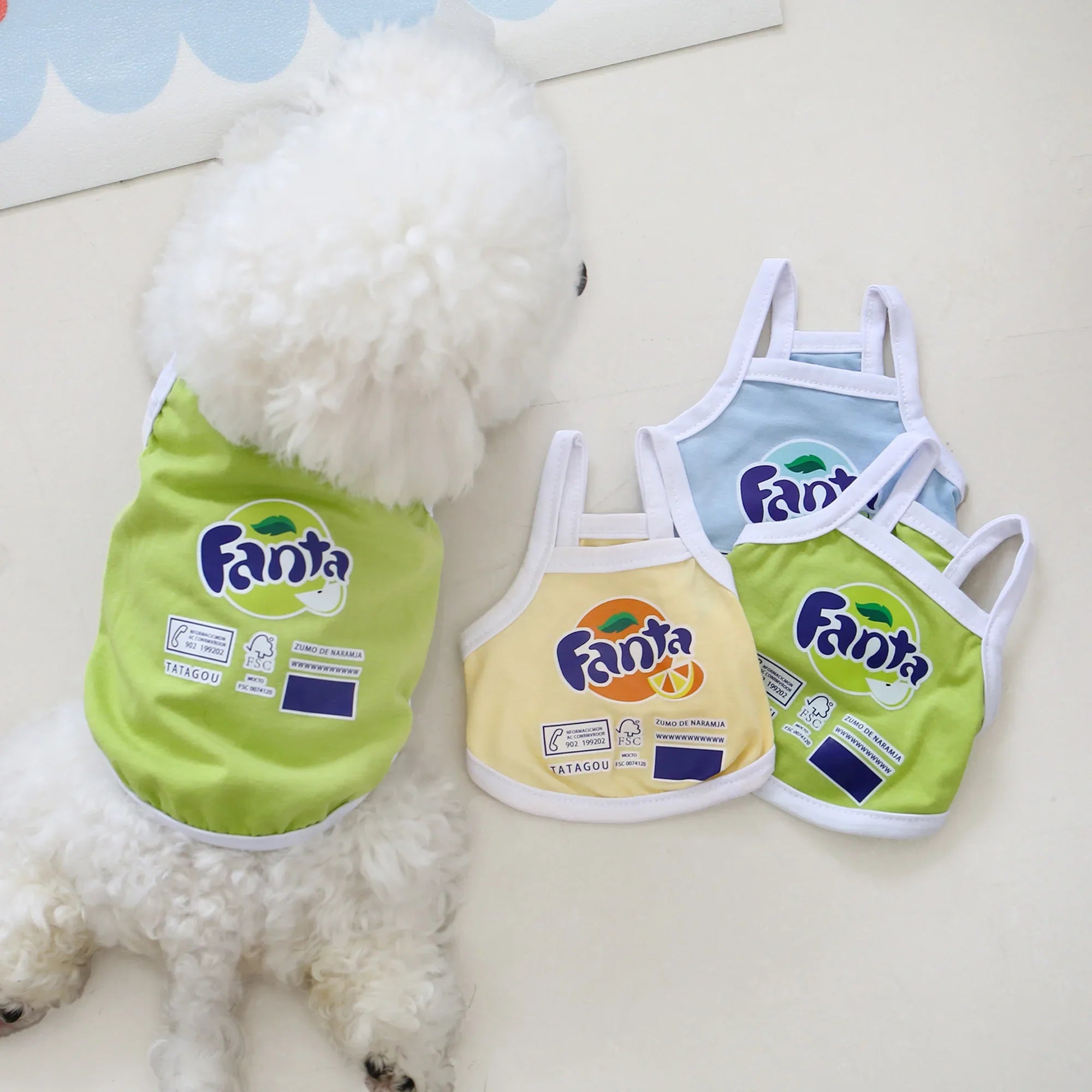 Summer Dog and Cat Clothes Vest Style-0