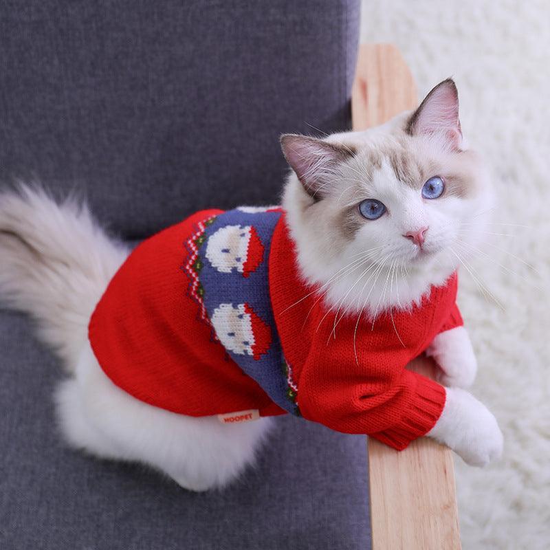 Cozy Festive Pet Sweater - Perfect For Pups And Kitties!-2