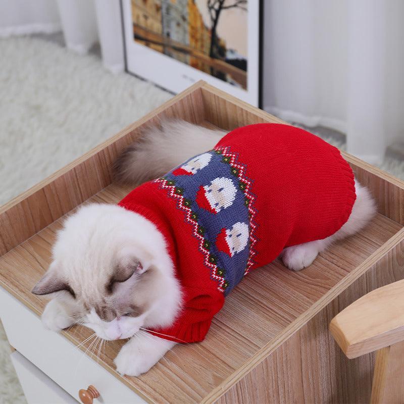 Cozy Festive Pet Sweater - Perfect For Pups And Kitties!-0