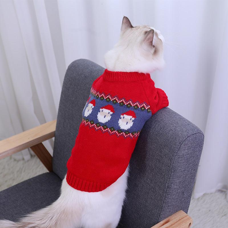 Cozy Festive Pet Sweater - Perfect For Pups And Kitties!-4