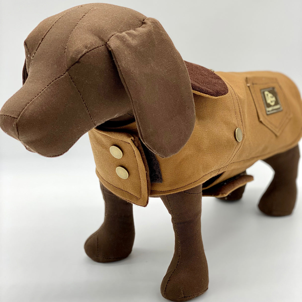 DCNY Canyon Brown Work Dog Coat 100% Cotton Canvas-4