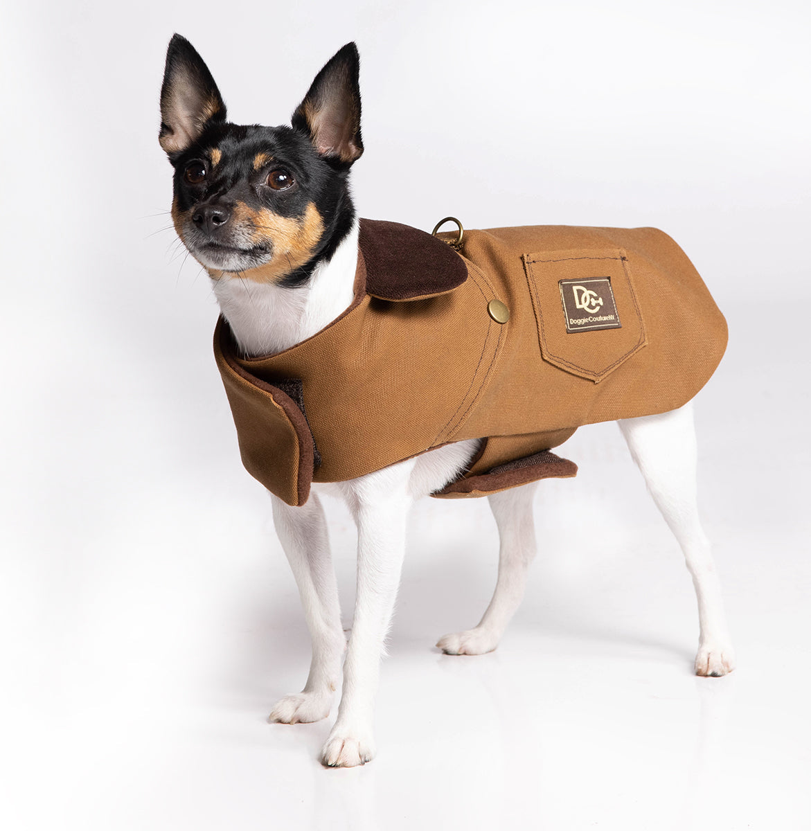 DCNY Canyon Brown Work Dog Coat 100% Cotton Canvas-3