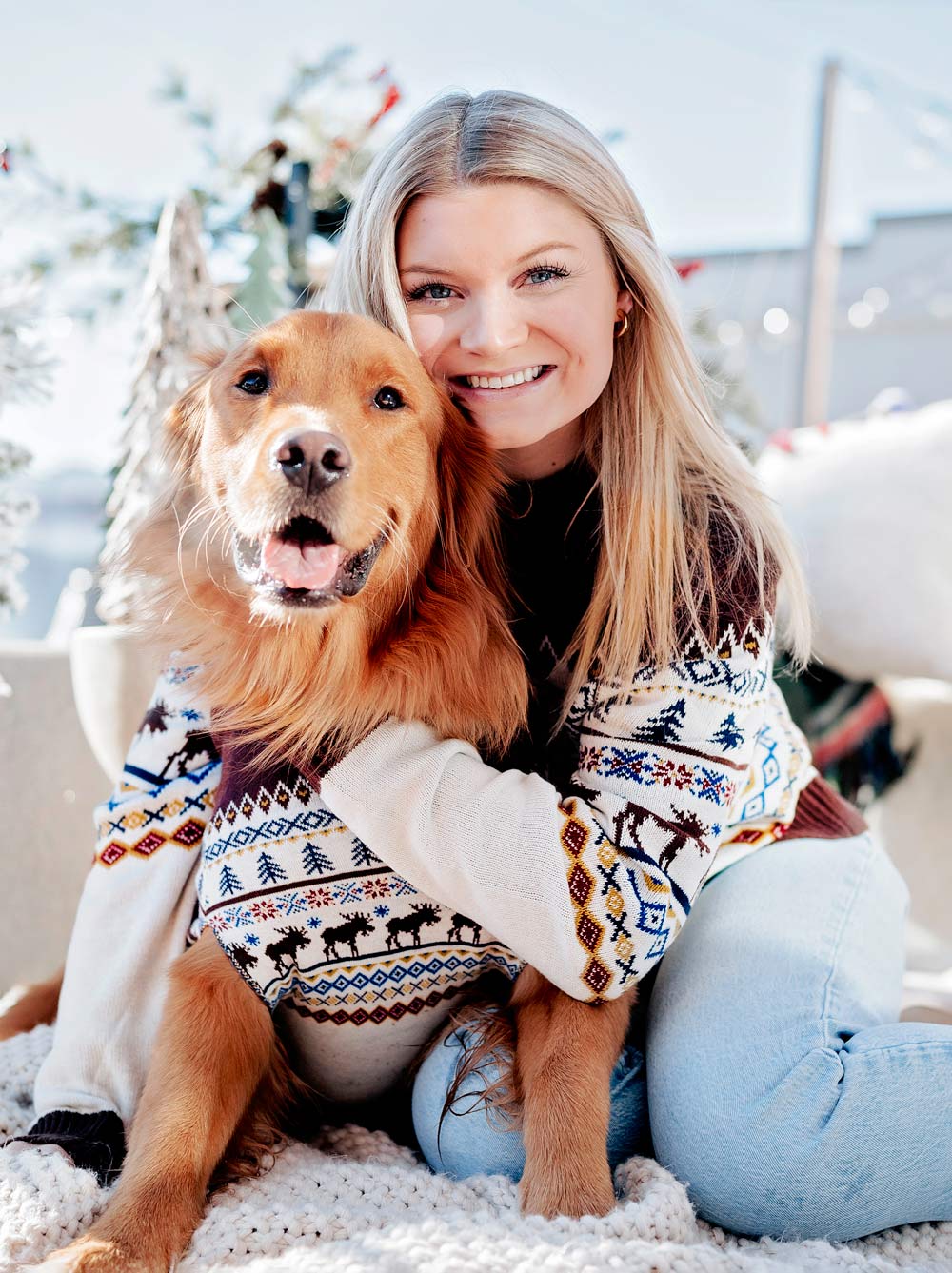Caribou Sweater (Only Dog & Kid Sizes Left)