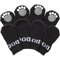 Pet Life ® Anti-Slip Rubberized Gripped Breathable Stretch Pet Dog Socks - Set of 4