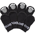 Pet Life ® Anti-Slip Rubberized Gripped Breathable Stretch Pet Dog Socks - Set of 4
