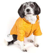 Pet Life ® Lightweight Adjustable and Collapsible 'Sporty Avalanche' Dog Coat w/ Pop-out Zippered Hood